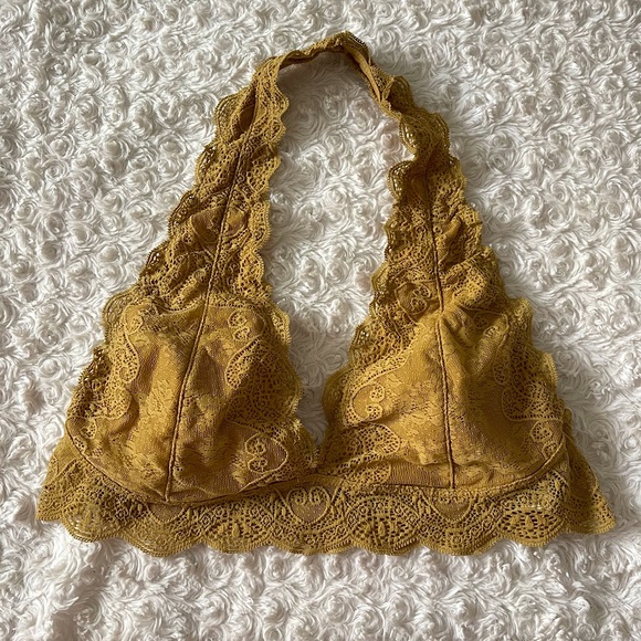 Other - Y2K Boho Chic Hippie Lace Bralette Crop Top Sz XL